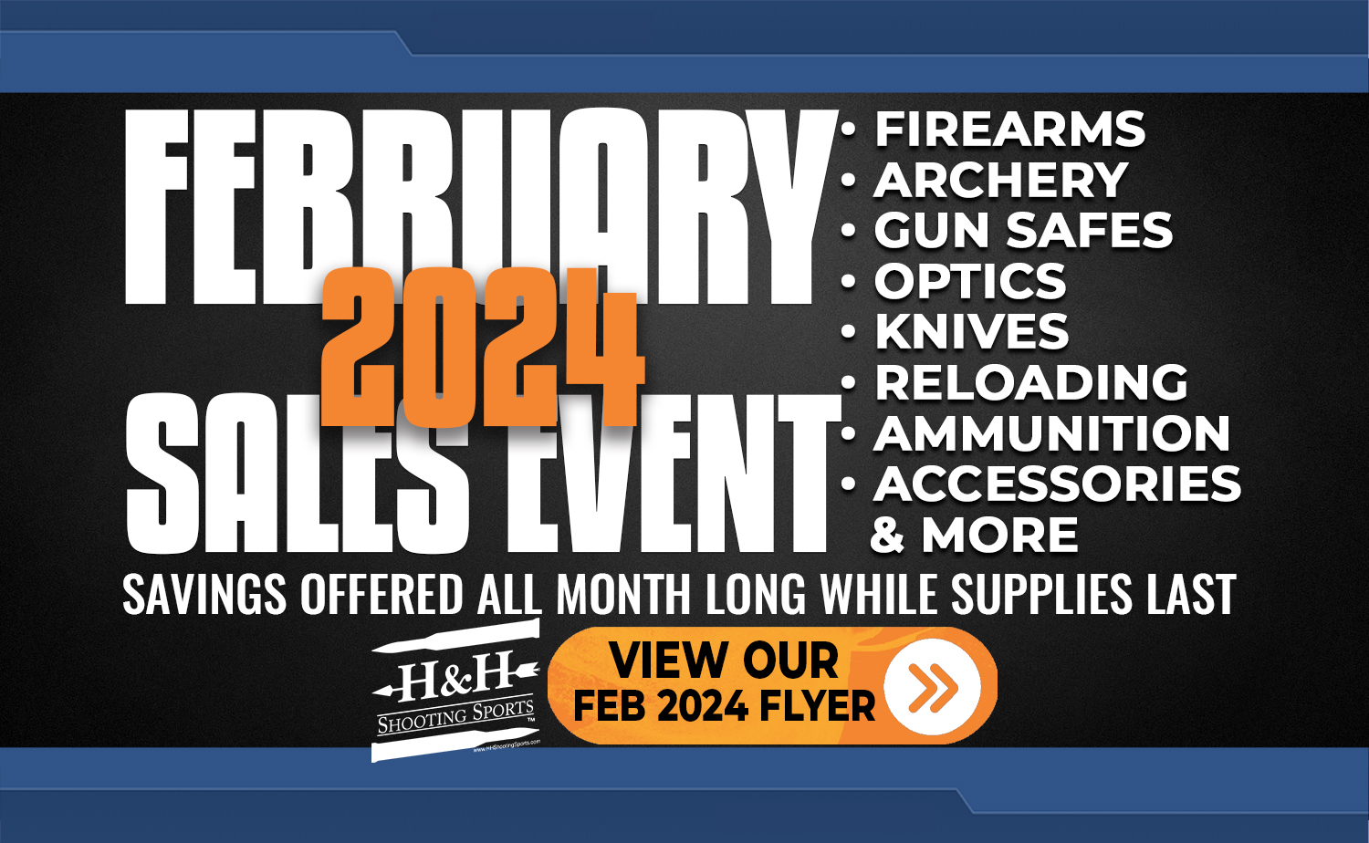 February 2024 sales event at H&H Shooting Sports in Oklahoma